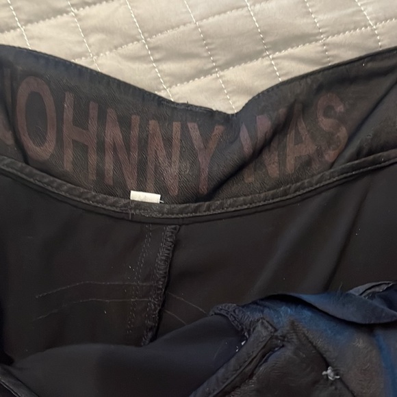 Johnny Was Marika Black Satin Cargo Pants Ankle Length Sz S - Picture 10 of 13